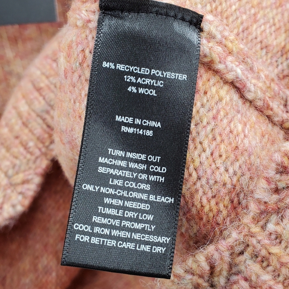 Women's Frye  Scalloped Wool Blend Sweater Size Medium NEW - Picture 4 of 4